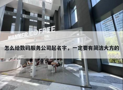 怎么给数码服务公司起名字，一定要有简洁大方的