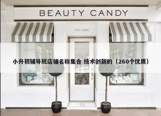 小升初辅导班店铺名称集合 技术创新的（260个优质）