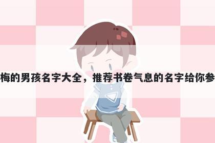 姓梅的男孩名字大全,推荐书卷气息的名字给你参考