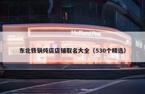 东北铁锅炖店店铺取名大全（530个精选）