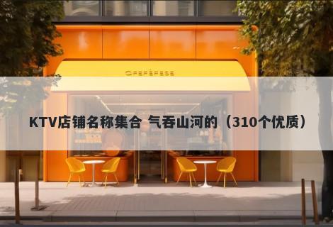 KTV店铺名称集合 气吞山河的(310个优质)