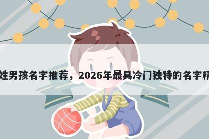 丁姓男孩名字推荐,2026年最具冷门独特的名字精选