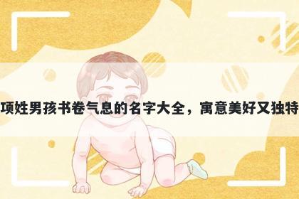 项姓男孩书卷气息的名字大全，寓意美好又独特