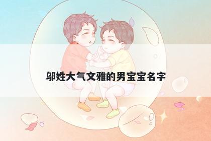 邬姓大气文雅的男宝宝名字