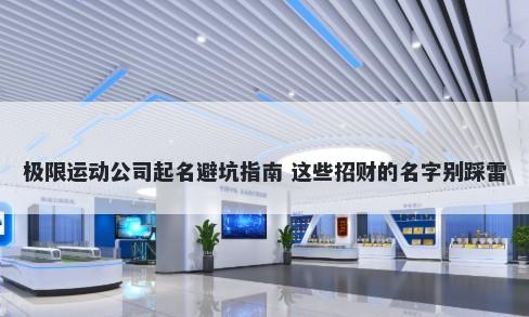 极限运动公司起名避坑指南 这些招财的名字别踩雷