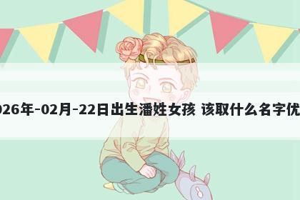 2026年-02月-22日出生潘姓女孩 该取什么名字优美