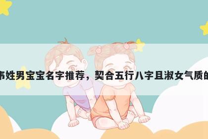 韦姓男宝宝名字推荐，契合五行八字且淑女气质的