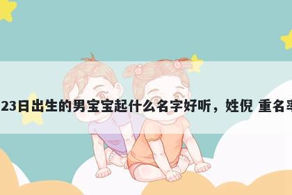 2026年-02月-23日出生的男宝宝起什么名字好听，姓倪 重名率低的名字推荐