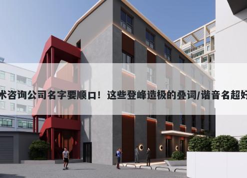 技术咨询公司名字要顺口！这些登峰造极的叠词/谐音名超好记