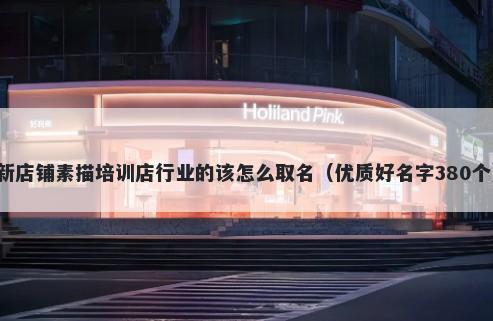 新店铺素描培训店行业的该怎么取名（优质好名字380个）