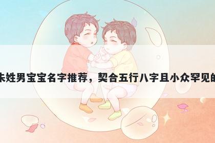 朱姓男宝宝名字推荐,契合五行八字且小众罕见的