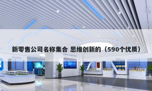 新零售公司名称集合 思维创新的（590个优质）
