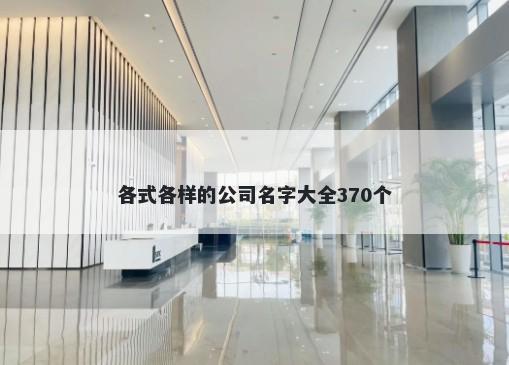 各式各样的公司名字大全370个