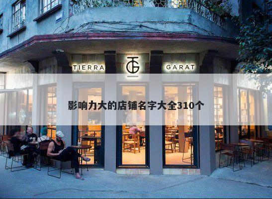 影响力大的店铺名字大全310个