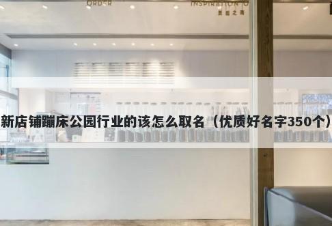 新店铺蹦床公园行业的该怎么取名（优质好名字350个）