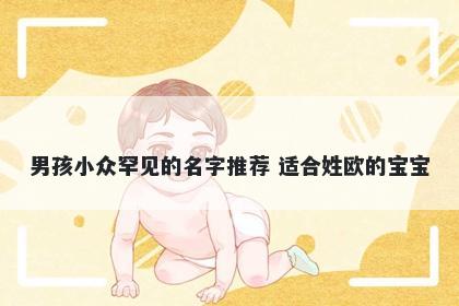 男孩小众罕见的名字推荐 适合姓欧的宝宝