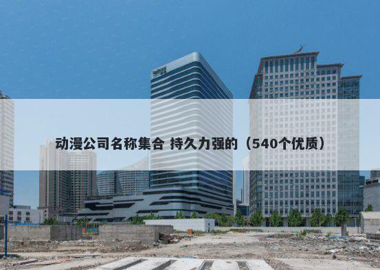 动漫公司名称集合 持久力强的（540个优质）