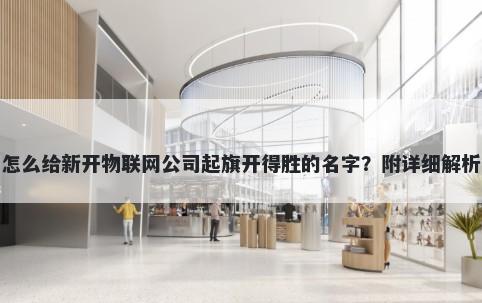 怎么给新开物联网公司起旗开得胜的名字？附详细解析