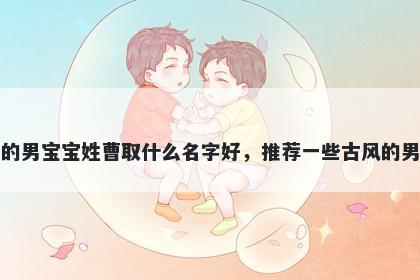刚出生的男宝宝姓曹取什么名字好，推荐一些古风的男孩名字
