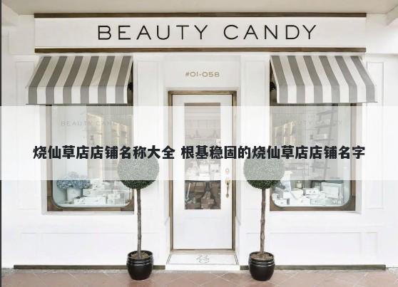烧仙草店店铺名称大全 根基稳固的烧仙草店店铺名字