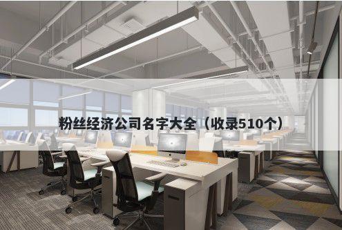 粉丝经济公司名字大全（收录510个）