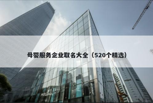 母婴服务企业取名大全（520个精选）