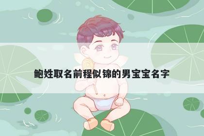 鲍姓取名前程似锦的男宝宝名字