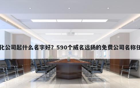 日化公司起什么名字好？590个威名远扬的免费公司名称任选
