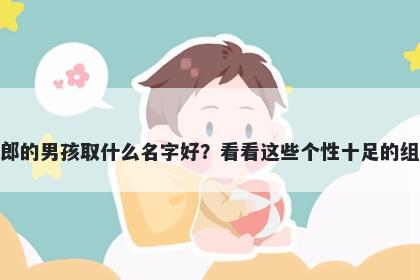 姓郎的男孩取什么名字好？看看这些个性十足的组合