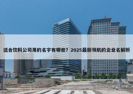 适合饮料公司用的名字有哪些？2025最新领航的企业名解析