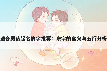 适合男孩起名的字推荐：东字的含义与五行分析