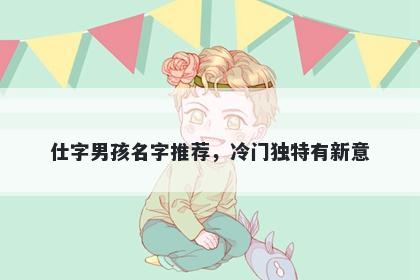 仕字男孩名字推荐，冷门独特有新意