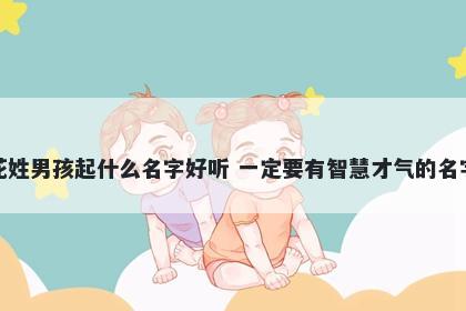 花姓男孩起什么名字好听 一定要有智慧才气的名字