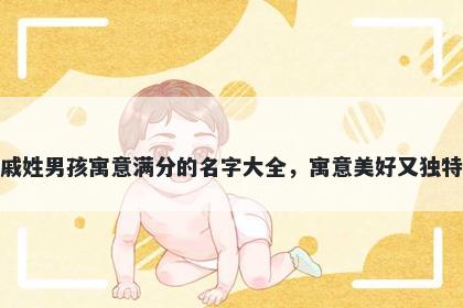 戚姓男孩寓意满分的名字大全，寓意美好又独特