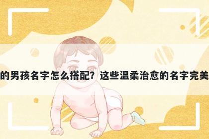 姓范的男孩名字怎么搭配？这些温柔治愈的名字完美契合