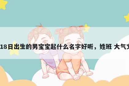 2026年-03月-18日出生的男宝宝起什么名字好听，姓班 大气文雅的名字推荐