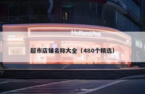 超市店铺名称大全（480个精选）