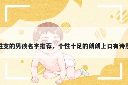 姓支的男孩名字推荐，个性十足的朗朗上口有诗意