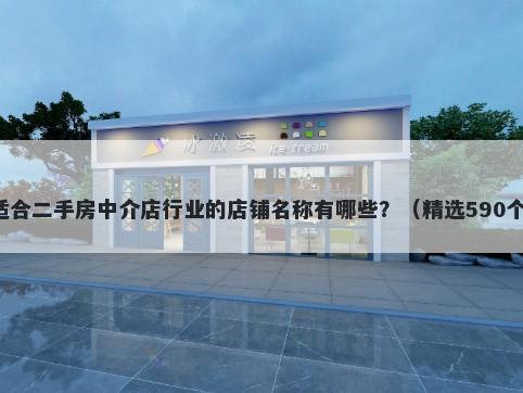 适合二手房中介店行业的店铺名称有哪些？（精选590个）