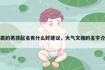 姓裘的男孩起名有什么好建议,大气文雅的名字介绍