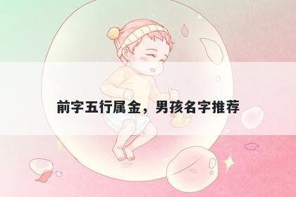 前字五行属金，男孩名字推荐