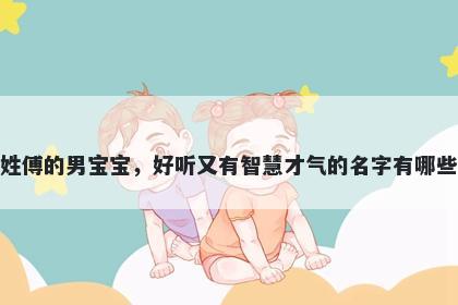 姓傅的男宝宝，好听又有智慧才气的名字有哪些