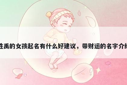 姓禹的女孩起名有什么好建议，带财运的名字介绍