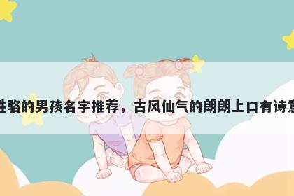 姓骆的男孩名字推荐，古风仙气的朗朗上口有诗意