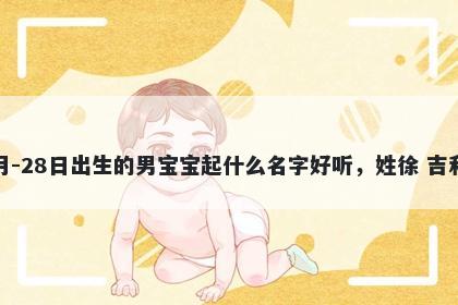2026年-03月-28日出生的男宝宝起什么名字好听，姓徐 吉利的名字推荐