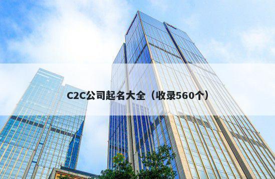 C2C公司起名大全（收录560个）