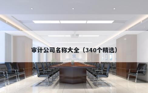 审计公司名称大全（340个精选）