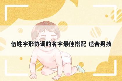 伍姓字形协调的名字最佳搭配 适合男孩