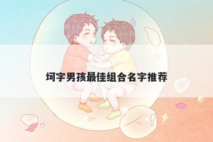 坷字男孩最佳组合名字推荐
