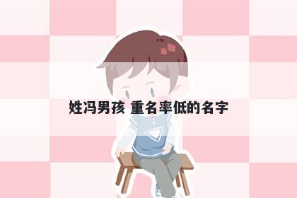 姓冯男孩 重名率低的名字